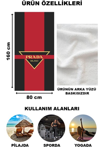 Dekoratif Modern Desenli Plaj Deniz Havlusu Peştamal 80 x 160 cm LU x 84 fiyatları
