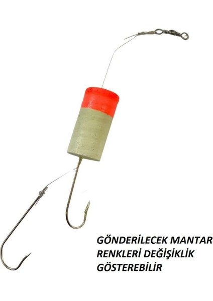 Çelik Telli Lüfer Çinekop Sarıkanat Takımı Fosforlu Mantarlı 2 Iğneli