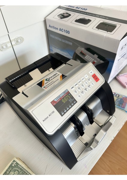 Action AC100 Tl- Euro Para Sayma Makinesi