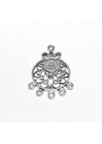 Takı Yapımı 1 Çift 925 Ayar Gümüş Küpe Gövdesi 23 mm 3.40 Gram No. 3115