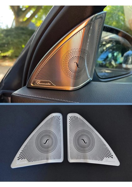 W205 Tweeter Kapakları - W205 Hoparlör Kapak Aksesuar Burmester Krom