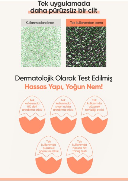 Cilde Aydınlık & Pürüzsüz Görünüm Kazandıran Gözenek Karşıtı Cilt Bakım Pedi A'pıeu Egg Pha Pore Pad