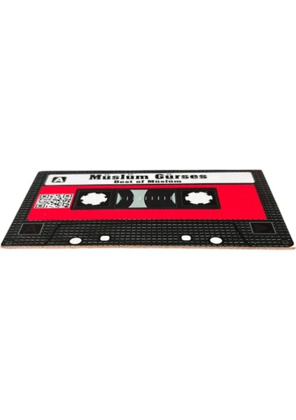 Müslüm Gürses Best Of Müslüm Yazılı Teyp Kaset Tasarımlı Ahşap Mdf Duvar Süsü