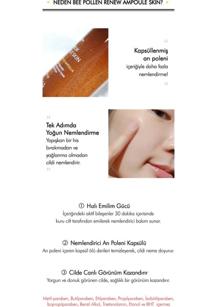 Kuru Ciltler için Arı Poleni İçerikli Besleyici Cilt Bakım Seti Bee Pollen Renew Skin Care Set (2) fırsatları