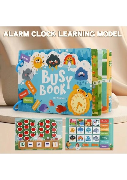Montessori Bebek Meşgul Kitap Sessiz Kitap Oyuncaklar Çocuklar Için Erken Öğrenme Eğitim Oyuncak Çocuklar Montessori Oyuncak Eşleştirme Renk: F (Yurt Dışından)