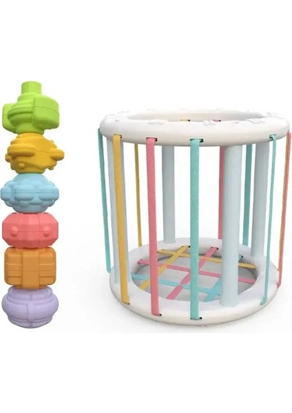 Montessori Bebek Oyuncakları 0-12 Ay Duyusal Gelişim Öğrenme Eğitim Oyuncakları Renkli Bloklar Bebekler Için Sıralama Oyunu Infantcolor: Cube (Yurt Dışından)