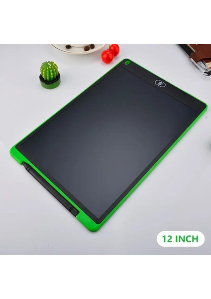8.5/12INCH Çizim Kurulu LCD Ekran Yazma Dijital Grafik Çizim Tabletleri Çocuklar Için El Yazısı Pad Oyuncakları Renk: 12 Inç Yeşil (Yurt Dışından)