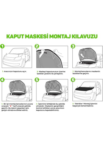 Ford Transit (2007-2013 Model Uyumlu) Kaput Koruyucu Maske Branda modelleri