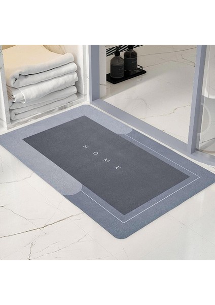Tappetino Süper Su Emici Kaymaz Tabanlı Banyo Paspası 60x39 cm