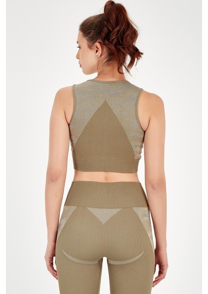 SlimFit Kadın Bisiklet Yaka Kolsuz Haki Bra 813054 fiyatları