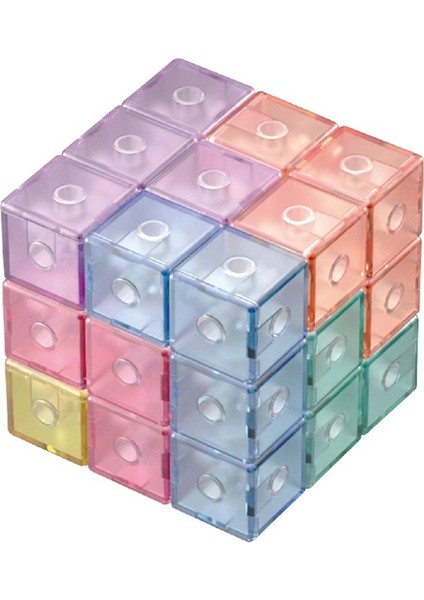 Manyetik Yapı Taşları Rubik Küpü, Renk: Kart (Yurt Dışından)
