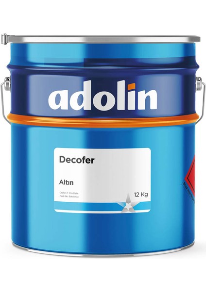 Decofer 3300 Altın Yaldız Boya Metal Ahşap Koruyucu Dekoratif Boya 0,75 Lt
