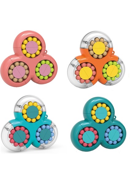 4 Adet Üçgen Dönen Sihirli Fasulye (Üçgen Canlı Turuncu) Turuncu (Yurt Dışından) fiyatları