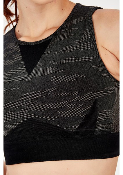 SlimFit Kadın Bisiklet Yaka Kolsuz Siyah Bra 813054 modelleri