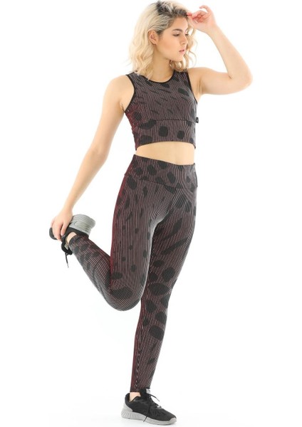 SlimFit Kadın Bisiklet Yaka Kolsuz Basic Kırmızı Bra 20490 fırsatları
