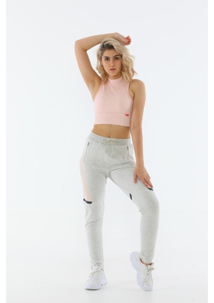 SlimFit Kadın Bisiklet Yaka Kolsuz Mercan Bra 18364 fırsatları