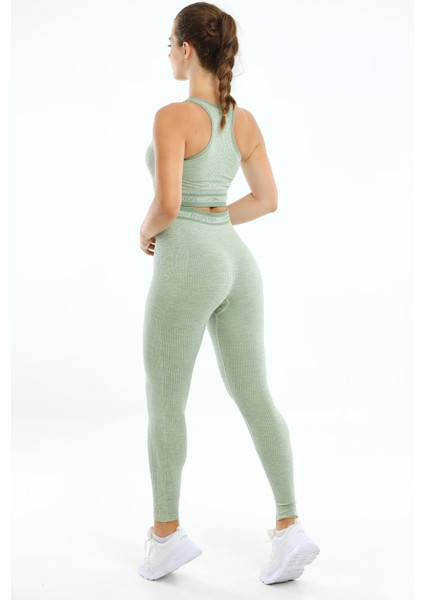 Maraton SlimFit Kadın Bisiklet Yaka Kolsuz Su Yeşili Bra 813076 fırsatları