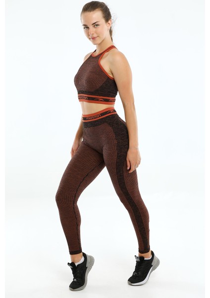 Maraton SlimFit Kadın Bisiklet Yaka Kolsuz Kiremit Bra 813076 fırsatları