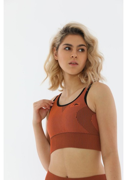 SlimFit Kadın Bisiklet Yaka Kolsuz Bakır Bra 813055 modelleri