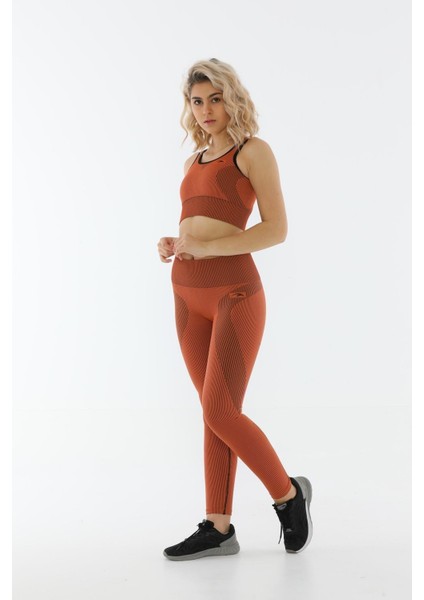 SlimFit Kadın Bisiklet Yaka Kolsuz Bakır Bra 813055 fırsatları