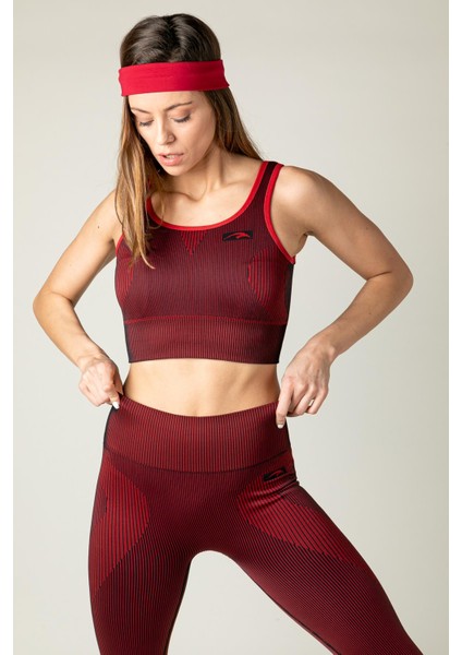 SlimFit Kadın Bisiklet Yaka Kolsuz Siyah Bra 813055