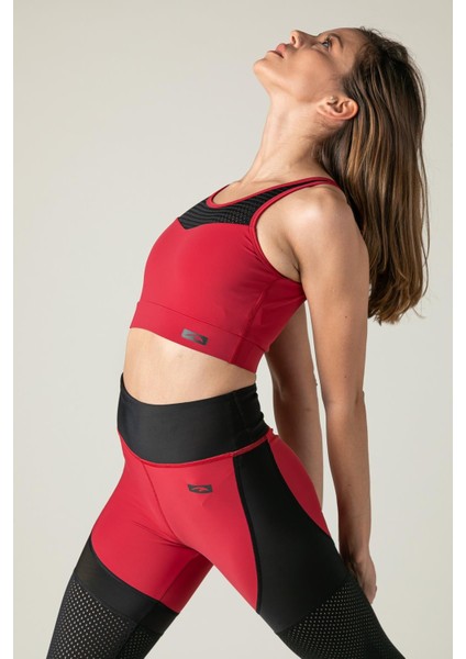 SlimFit Kadın Atlet Yaka Kolsuz Kırmızı Bra 18513 modelleri
