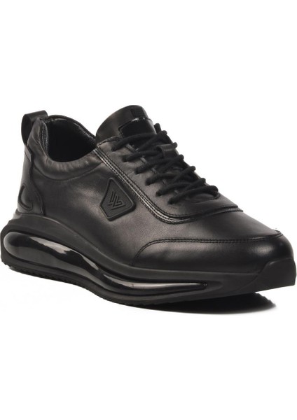 Siyah Deri Erkek Sneaker 2501