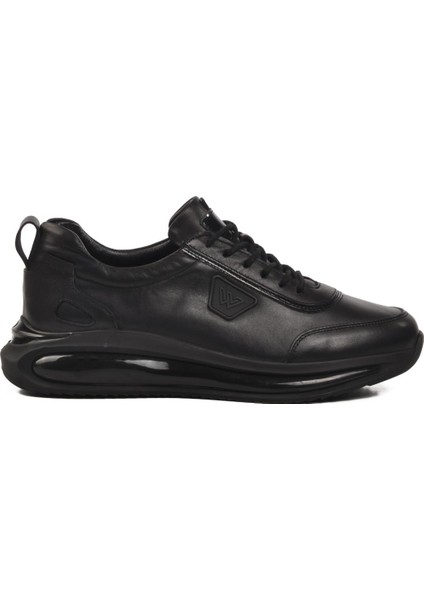 Siyah Deri Erkek Sneaker 2501 modelleri