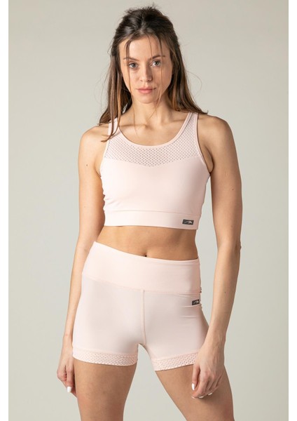 SlimFit Kadın Atlet Yaka Kolsuz Mercan Bra 18513