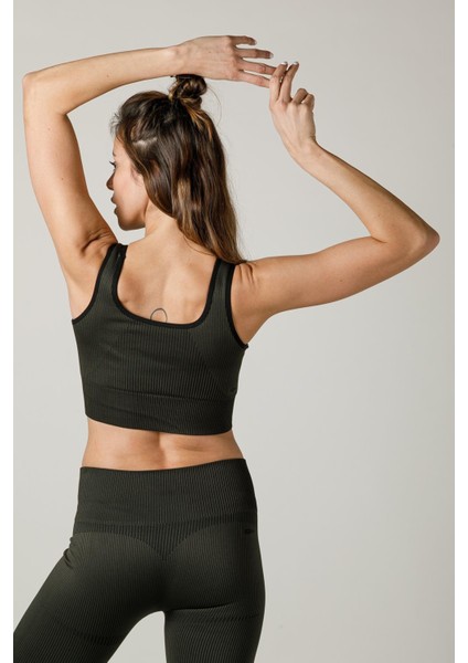 SlimFit Kadın Bisiklet Yaka Kolsuz Haki Bra 813055 fiyatları