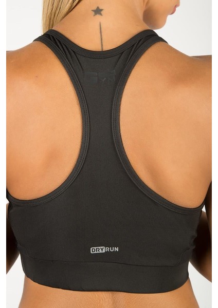 SlimFit Kadın Atlet Yaka Kolsuz Siyah Bra 17681 indirimleri