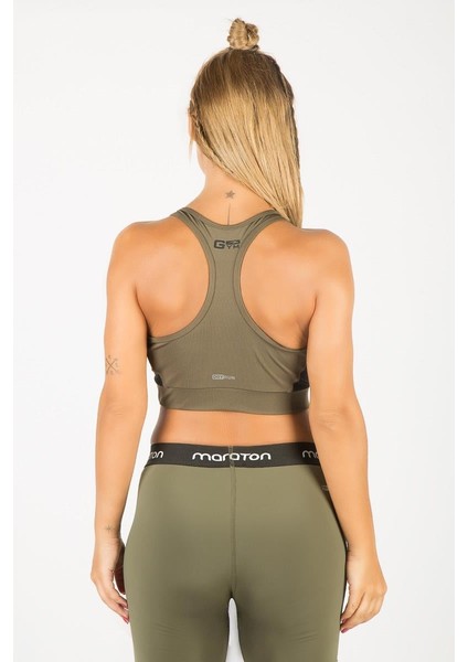 SlimFit Kadın Atlet Yaka Kolsuz Haki Bra 17681 fiyatları