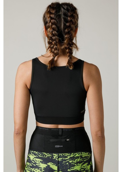 SlimFit Kadın Atlet Yaka Kolsuz Siyah Bra 18513 fiyatları