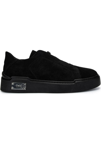 Erkek Deri Siyah Süet Sneakers & Spor Ayakkabı 352 23370 Erk Ayk Y25 Sıyah Suet