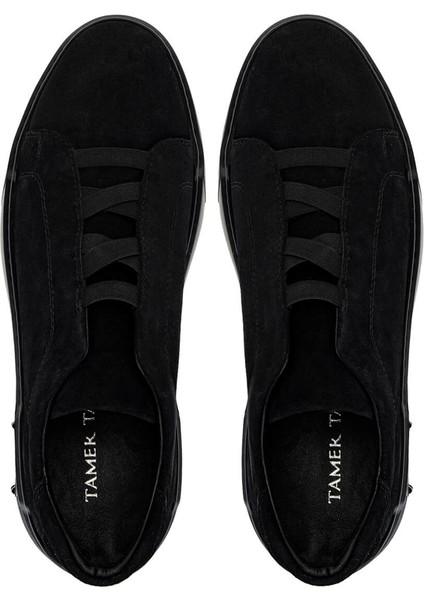 Erkek Deri Siyah Süet Sneakers & Spor Ayakkabı 352 23370 Erk Ayk Y25 Sıyah Suet