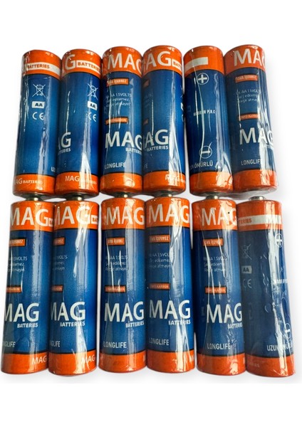 Mag Batteries Çinko Karbon Aa Kalem Pil 12 Adet fırsatları