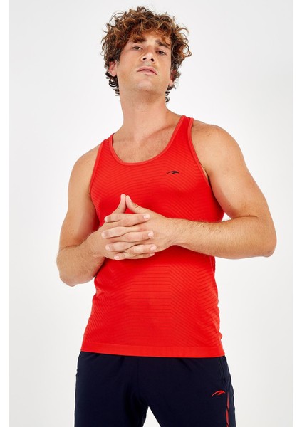 SlimFit Erkek Atlet Yaka Kolsuz Kırmızı Atlet 824009