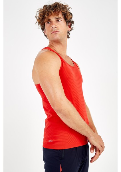 SlimFit Erkek Atlet Yaka Kolsuz Kırmızı Atlet 824009