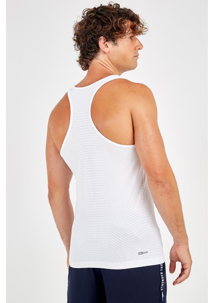 SlimFit Erkek Atlet Yaka Kolsuz Beyaz Atlet 824009