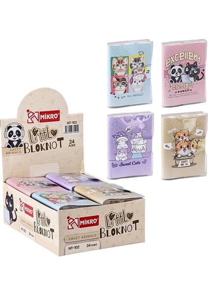 Mıkro Not Defterı Cute Cats NT-102