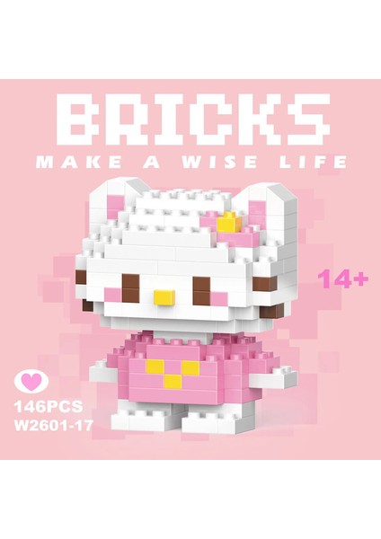 Sanrio Hello Kitty Kuromi Yapı Taşları Kuromi Cinnamoroll Pochacco Mini Bulmaca Montaj Oyuncak Tuğlaları Çocuk Doğum Günü Hediyesi: ZCE082-2-NO Box (Yurt Dışından)