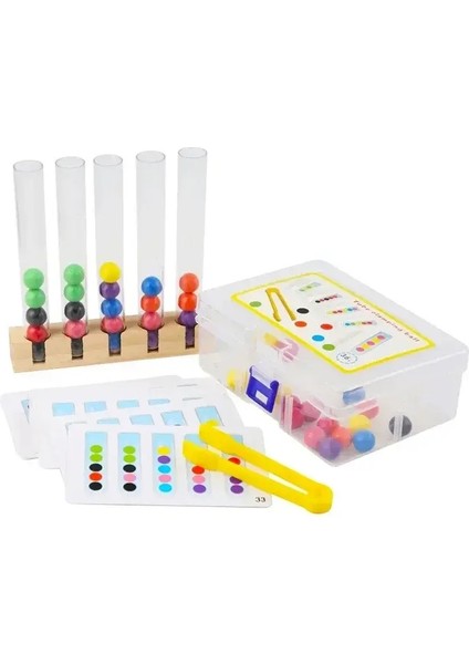 Test Tüp Klipsli Boncuk Çocukları Mantık Konsantrasyonu Ince Motor Eğitim Oyunu Montessori Öğretim Yardımları Kidscolor Için Eğitim Oyuncak: Sadece Klip 1 Pcs (Yurt Dışından)