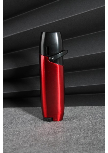 Kırmızı Siyah Özel Tasarım Torch Gazlı Çakmak - SMCK605MR06