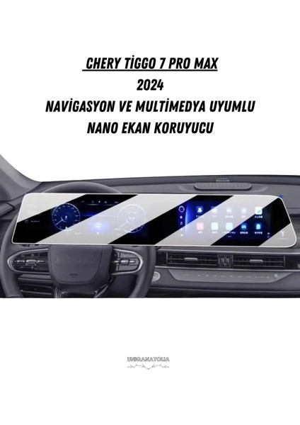 Chery Tıggo 7 Pro Max 2024 Dijital Gösterge ve Multimedya Uyumlu Nano Ekran Koruyucu