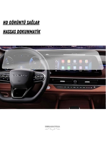 Chery Tıggo 7 Pro Max 2024 Dijital Gösterge ve Multimedya Uyumlu Nano Ekran Koruyucu