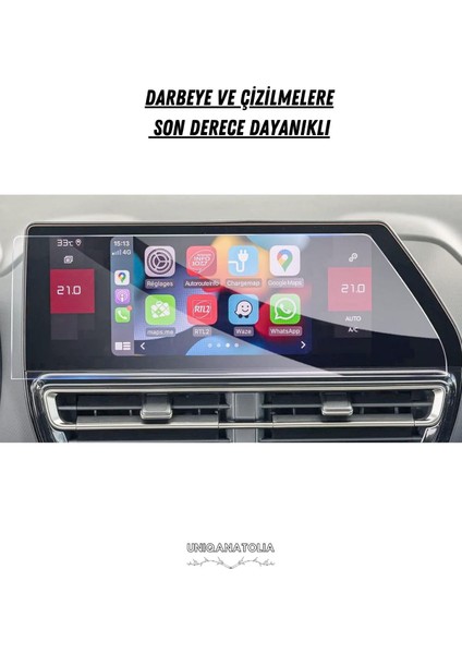 Citroen C5 Aırcross Makyajlı Kasa 10 Inç Navigasyon Panel Uyumlu Nano Ekran Koruyucu modelleri