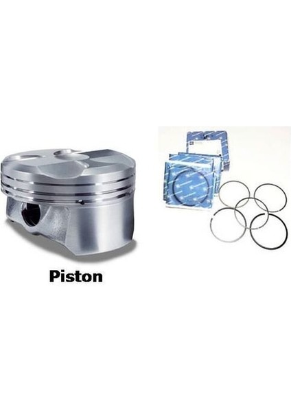 Kolben 41198600 40759600 Motor Piston Segman Std A3 2.0 Tfsı 16V 23 Pim 82.51 Ccza Sil