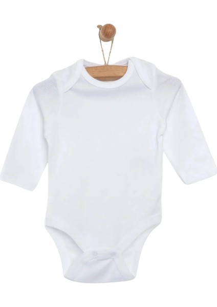 Pamuklu Çıtçıtlı Bebek Body Bisiklet Yaka 5'li Set Uzun Kol