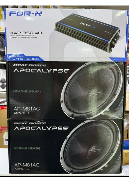 Profesyonel Paket Ses Sistemi 2 Takım Apocalypse 81AC - 350.4 Amfi