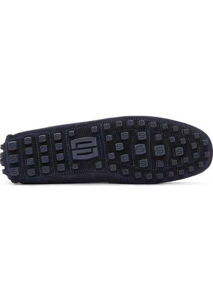 Erkek Lacivert Süet Deri Loafer 25sfd630810